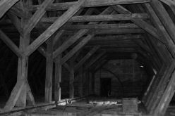 LIBČANY: průhled renesančním krovem lodi směrem k východu (foto M. Falta 2006).