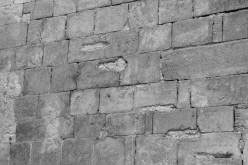 LIBČANY: detail kapes po stupních schodiště na jihozápadním nároží kostela (foto M. Falta 2005).