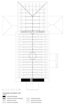 LIBANY: pdorys v rovni krovu s vyznaenm stavebnch fz (zamen a kresba M. Falta 2006  2016).
