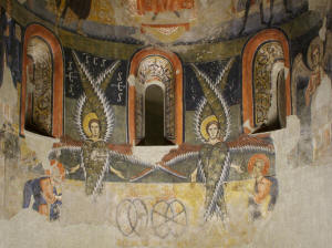 Apse of Santa Maria d'Aneu - detail, end of 11th century  beginning of 12th century