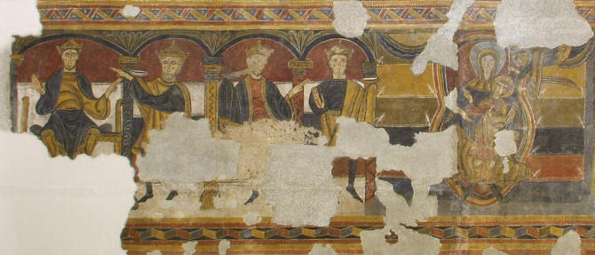 Paintings from Santa Maria de Tall - Biblical scenes, cca 1123