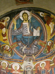 Apse of Sant Climent de Tall - detail, cca 1123