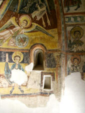 Paintings from Sant Miquel d'Engolasters (AND) Decoration of the apse - detail, cca 1160