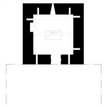 PERTOLTICE: půdorys západní části chrámu v úrovni krovu (zaměření a kresba M. Falta 2016).